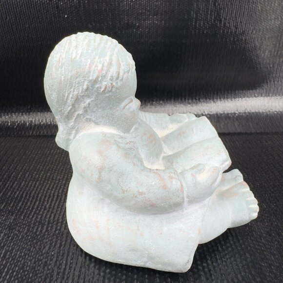 Vintage Isabel Bloom Girl Reading A Book Figurine Heavy Paperweight Figure Decor - Picture 7 of 11